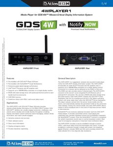GDS-4W Datasheet