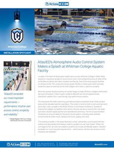 Whitman College Aquatic Facility Installation Spotlight