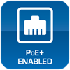 PoE+ Enabled PoE+ Enabled