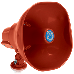 Picture of Emergency Horn Speaker with 15-Watt 25V/70.7V Transformer and Line Supervision Capability - Red