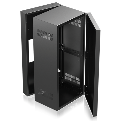 StandAlone Wall Rack with Adjustable Rails 15" Deep, 24RU AtlasIED