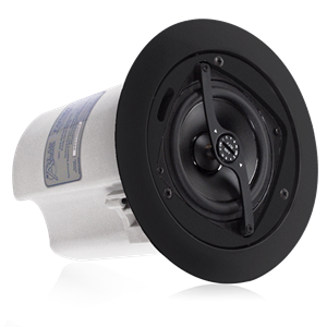 Picture of 4" In-Ceiling Speaker with 16-Watt 70/100V Transformer and Ported Enclosure - Black