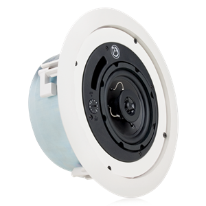 Picture of 4" Shallow Mount Coaxial In-Ceiling Speaker with 16-Watt 70/100V Transformer