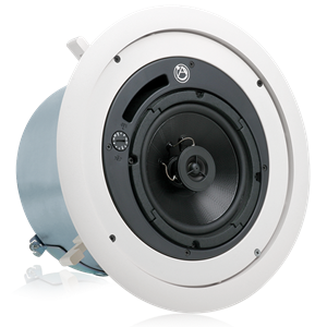 Picture of 6" Coaxial In-Ceiling Speaker with 32-Watt 70/100V Transformer, Ported Enclosure, and UL2043 Certification