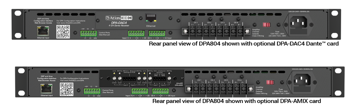 Rear View of DPA404 and DPA804