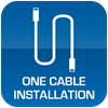 One Cable Installation