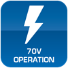 70V Operation Only