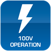 100V Operation Only
