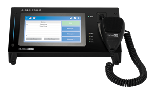 Picture of GLOBALCOM®.IP Touch Screen Digital Communication Station with Dante® Message Channels and Handheld Mic