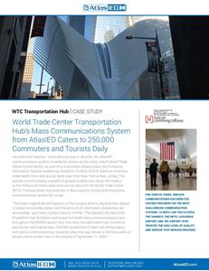 Word Trade Center Transportation Hub Case Study