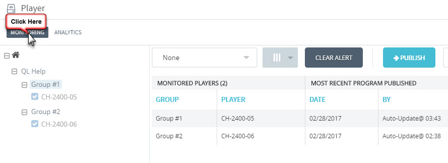 GDS4W Restore the default player and group view