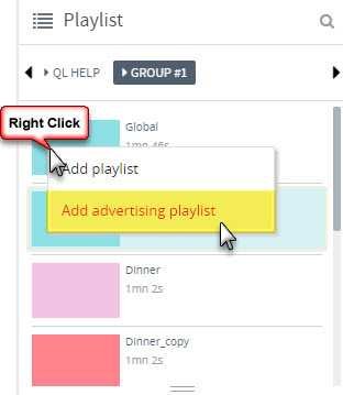 GDS4W Select advertising Playlist
