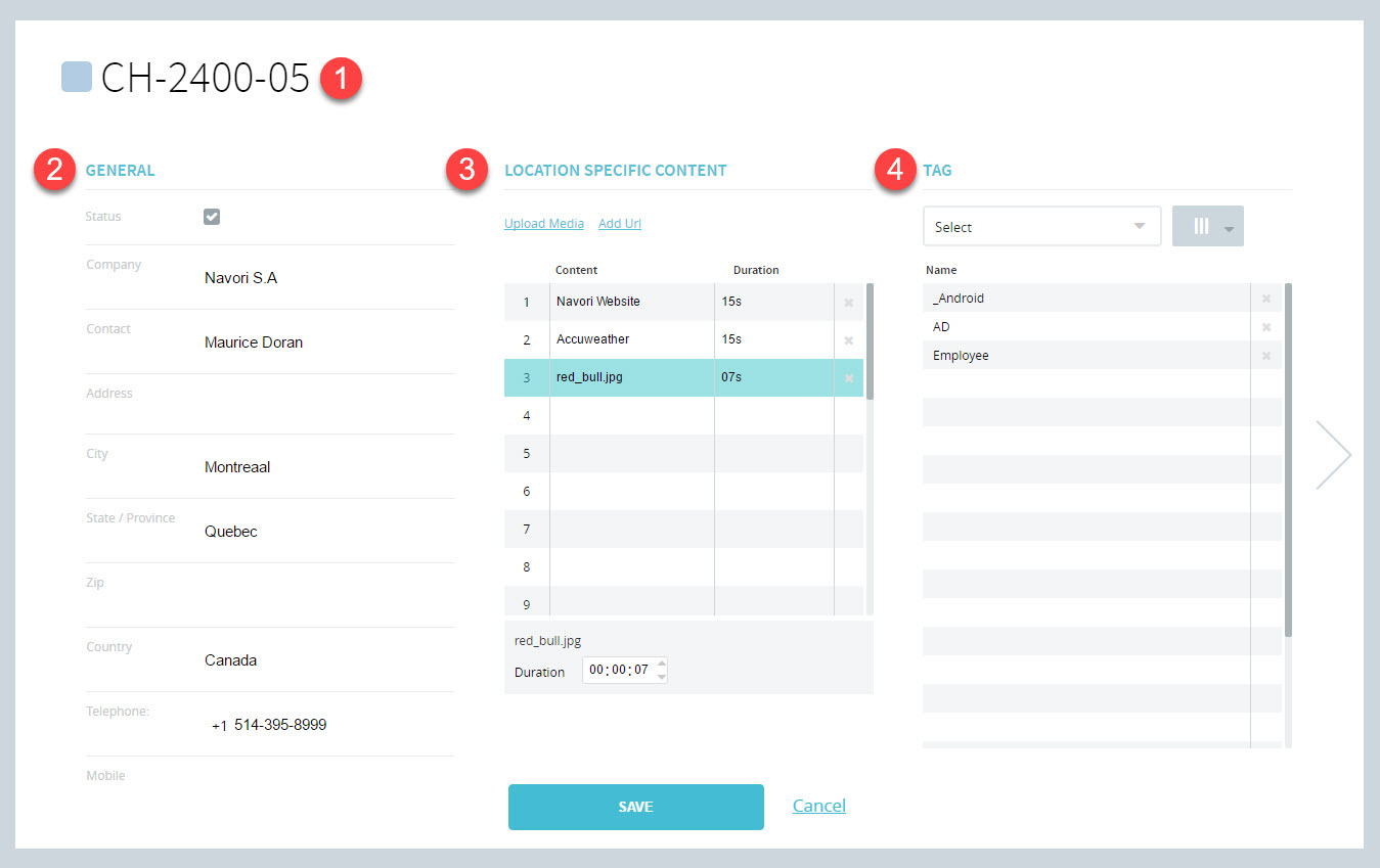 GDS4W Player properties screen 1