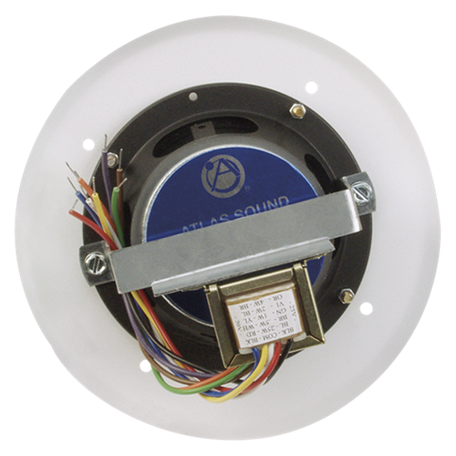 Picture of 4" In-Ceiling Speaker with 4-Watt 25V/70V Transformer and 51-4 Baffle