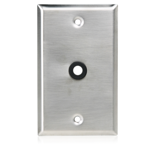 Picture of Single Gang Stainless Steel Plate 3/8" Hole & Grommet