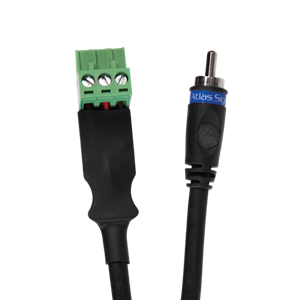 Picture of Male RCA to Phoenix Connector Cable (3 Meter w/ 5.5mm Phoenix Connector for use with AA Series Amplifiers)