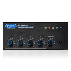 Picture of 4-Input, 100-Watt Mixer Amplifier with Automatic System Test (PHD)