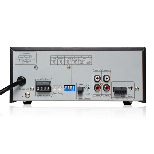 Picture of 3-Input, 30-Watt Mixer Amplifier with Automatic System Test (PHD)