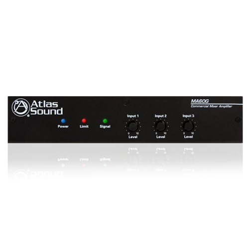 Picture of 3-Input, 60-Watt Mixer Amplifier with Global Power Supply