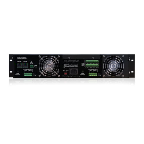 Picture of DNA2404CL Series UL-1711 Listed 70.7-Volt 4-Channel Amplifier with CobraNet<sup>®</sup> Network Audio