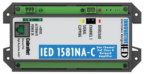 IED1581NA-C PoE Amplifier with CobraNet Network Audio