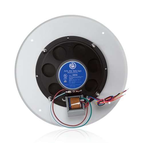 Picture of 8" In-Ceiling Coaxial Speaker with 70.7V 8-Watt Transformer, Baffle, and Hyfidrophobic™ Treatment Coating