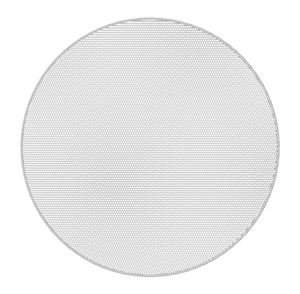 Picture of 4.5" Coaxial In-Ceiling Speaker with 32-Watt 70V/100V Transformer, Ported Enclosure, Safety First Mounting System, and Round White Edgeless Grille