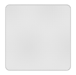 Picture of 3" Full Range In-Ceiling Speaker with 16-Watt 70V/100V Transformer, Ported Enclosure, Safety First Mounting System, and Square White Edgeless Grille