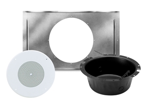 Picture of SD72 Speaker, 62-8 Baffle with Volume Control, CS95-8 Back Box, and 81-8R T-Bar Bridge Kit