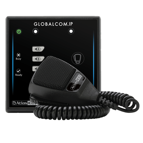 Picture of GLOBALCOM®.IP Digital Microphone Station with 4 Buttons and Dante® Message Channels