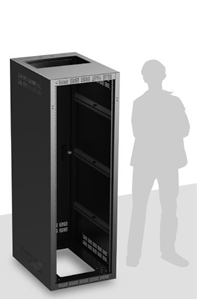 Picture of Welded Rack 30 inch Deep, 35RU  *Shown with OPTIONAL Front Door**