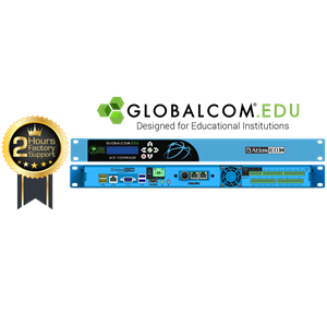 Picture of GLOBALCOM<sup>®</sup>.EDU <br />IP108-EDU-CS Announcement Control System with 8 CobraNet<sup>®</sup> Message Channels