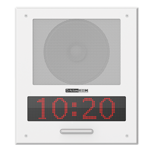 Picture of PoE+ Indoor Wall Mount IP Endpoint Speaker with LED Display, Talkback Microphone, and LED Flashers