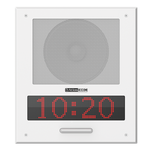 Picture of PoE+ Indoor Wall Mount IP Endpoint Speaker with LED Display, Talkback Microphone, and LED Flashers
