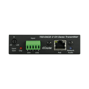 Picture of 2-Channel Balance Line Input to Dante<sup>®</sup> Interface