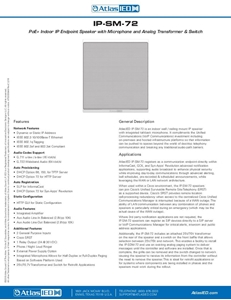 POE+ Indoor Wall Mount IP Speaker with Talkback | AtlasIED