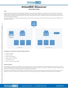 AtlasIED Discover Quick Start Guide (7 pages)