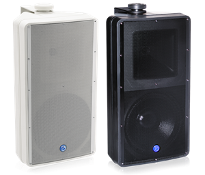Picture of 8" 2-Way All Weather Speaker with 60-Watt 70V/100V Transformer in Black or White (UL Certified)