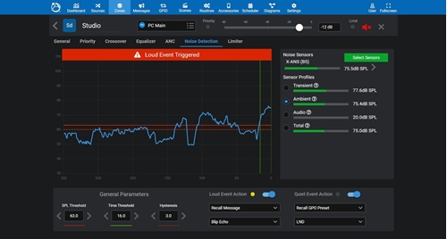 Loud Noise Detection Screen