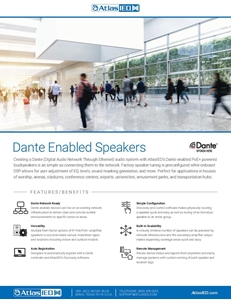 Dante Speaker Family Flyer (2 pages)