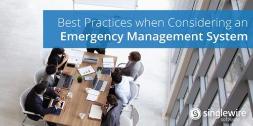 Emergency Management System: Best Practices