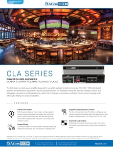 CLA Series Amplifier Flyer