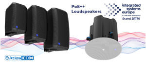 AtlasIED Launches New PoE++ Powered Additions to the Atlas+Fyne Series at ISE 2026